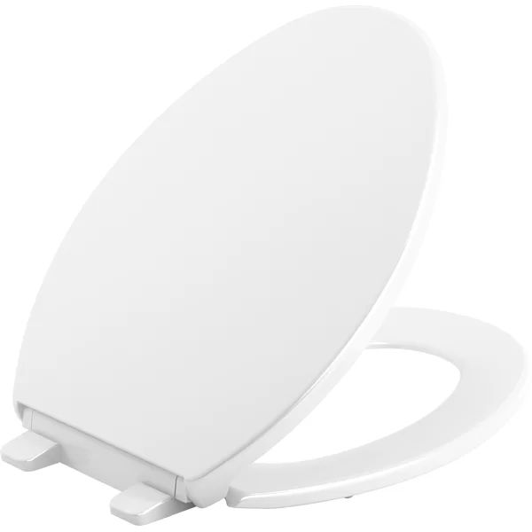 Brevia Quiet-Close Toilet Seat with Grip-Tight Bumpers and Quick-Attach Hardware | Wayfair North America