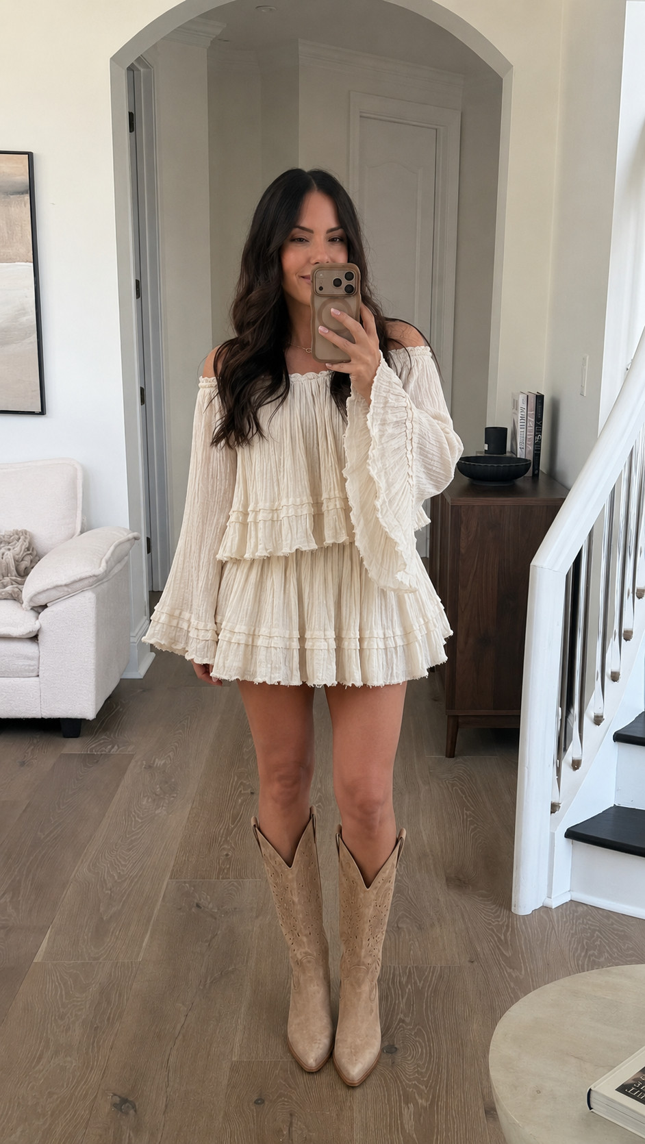 New from Vici. Feminine western vibes.
Use code SAVE30
Wearing:
Top: XS 
Skirt S

#LTKgrwm #LTKOver40 #LTKSaleAlert
