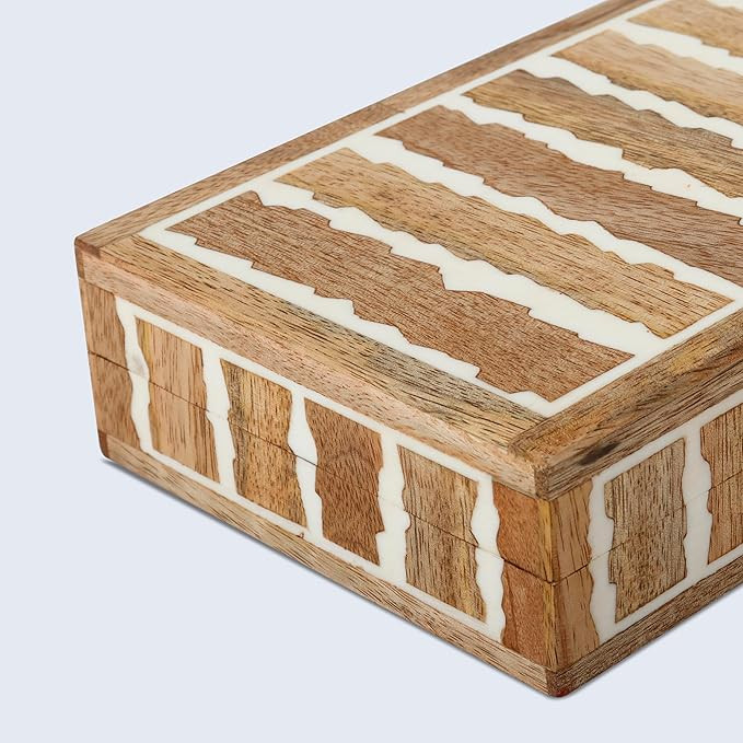 Handicrafts Home Decorative Keepsake Box 8x5 – Small Organizer Box with Lid, Boho Decorative St... | Amazon (US)