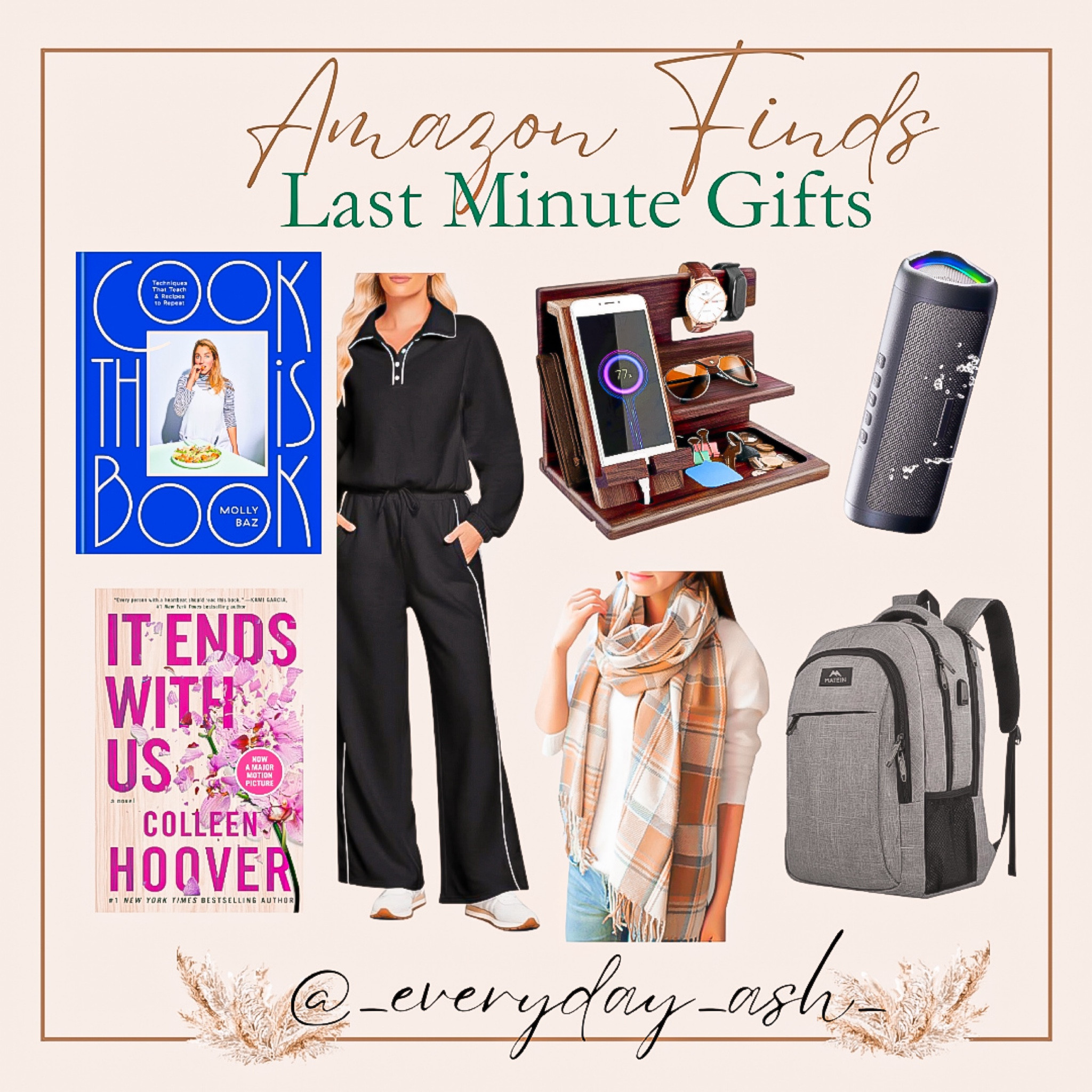 Last minute gift ideas 🎁🎄

Gifts for her, gifts for him, Womens gifts, men’s gifts, books, novels, Amazon finds, Amazon gifts, two piece set, accessory organizer, men’s travel laptop backpack, bluetoooth speaker , women’s scarf 

#LTKHoliday #LTKGiftGuide #LTKFindsUnder50