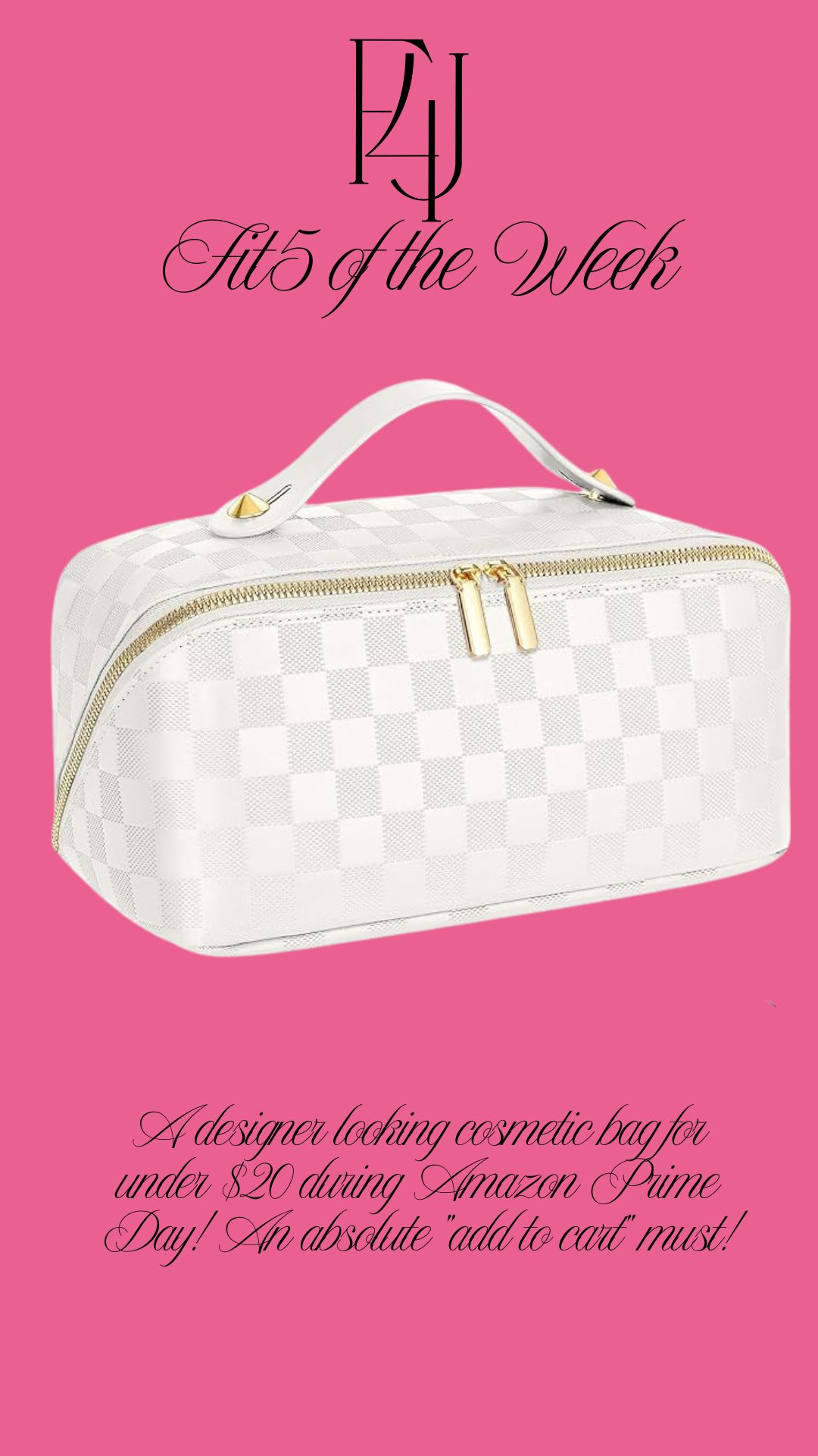 A designer inspired cosmetic bag for under $20! A total win for all of your travel needs! 

Fit4Janine, Amazon Prime Day, Sale Alert 

 #LTKSaleAlert #LTKFindsUnder50 #LTKTravel