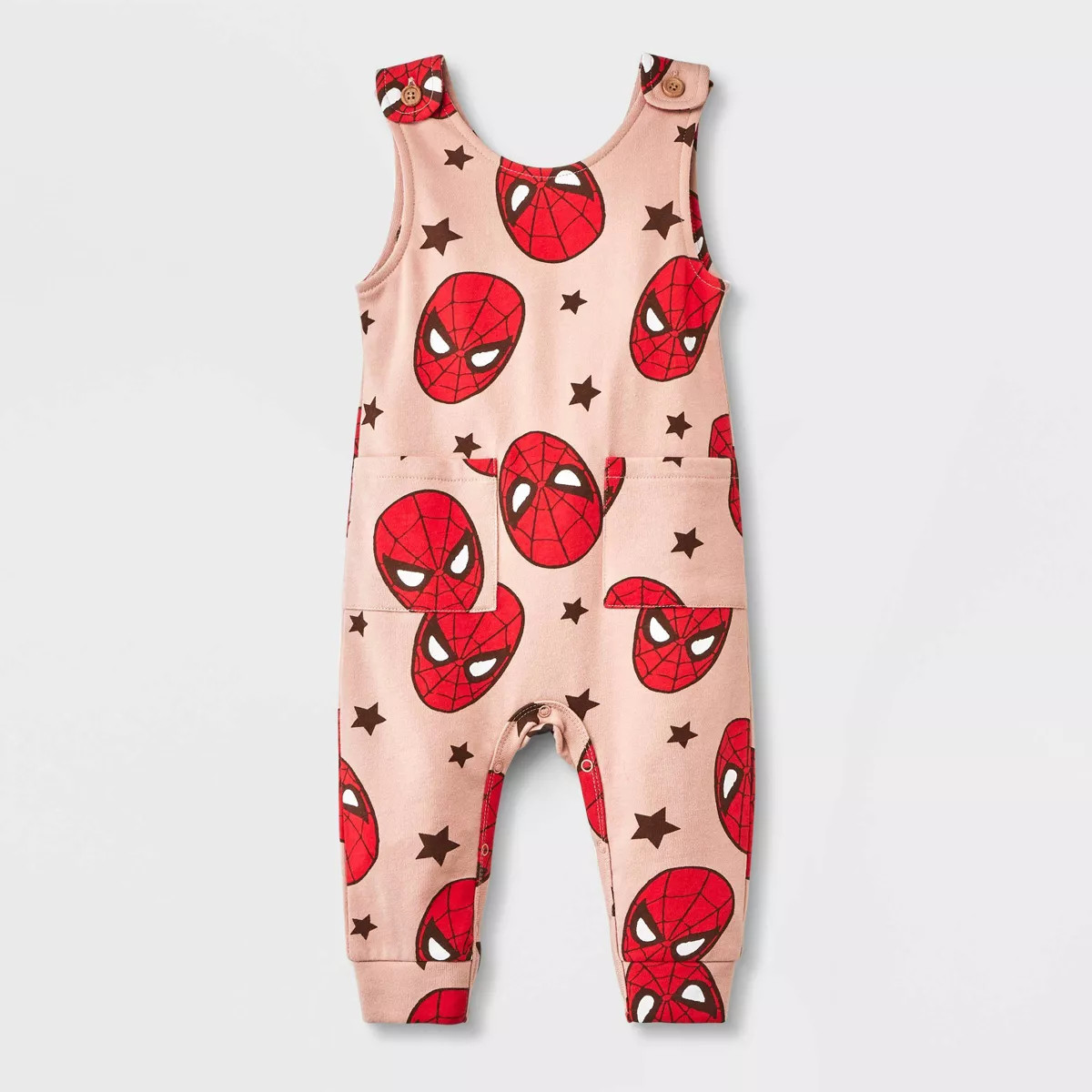 Baby Boys' Marvel Spider-Man Romper - Brown | Target
