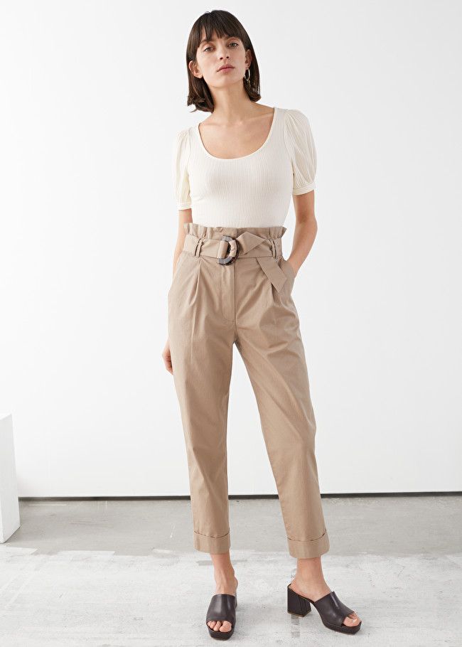 Belted Paperbag Waist Trousers | & Other Stories (EU + UK)