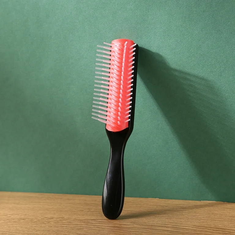 Women Hair Comb 9-Rows Detangler Scalp Massager Comb Curly Hair Brush For Denman Brush Straight C... | Walmart (US)