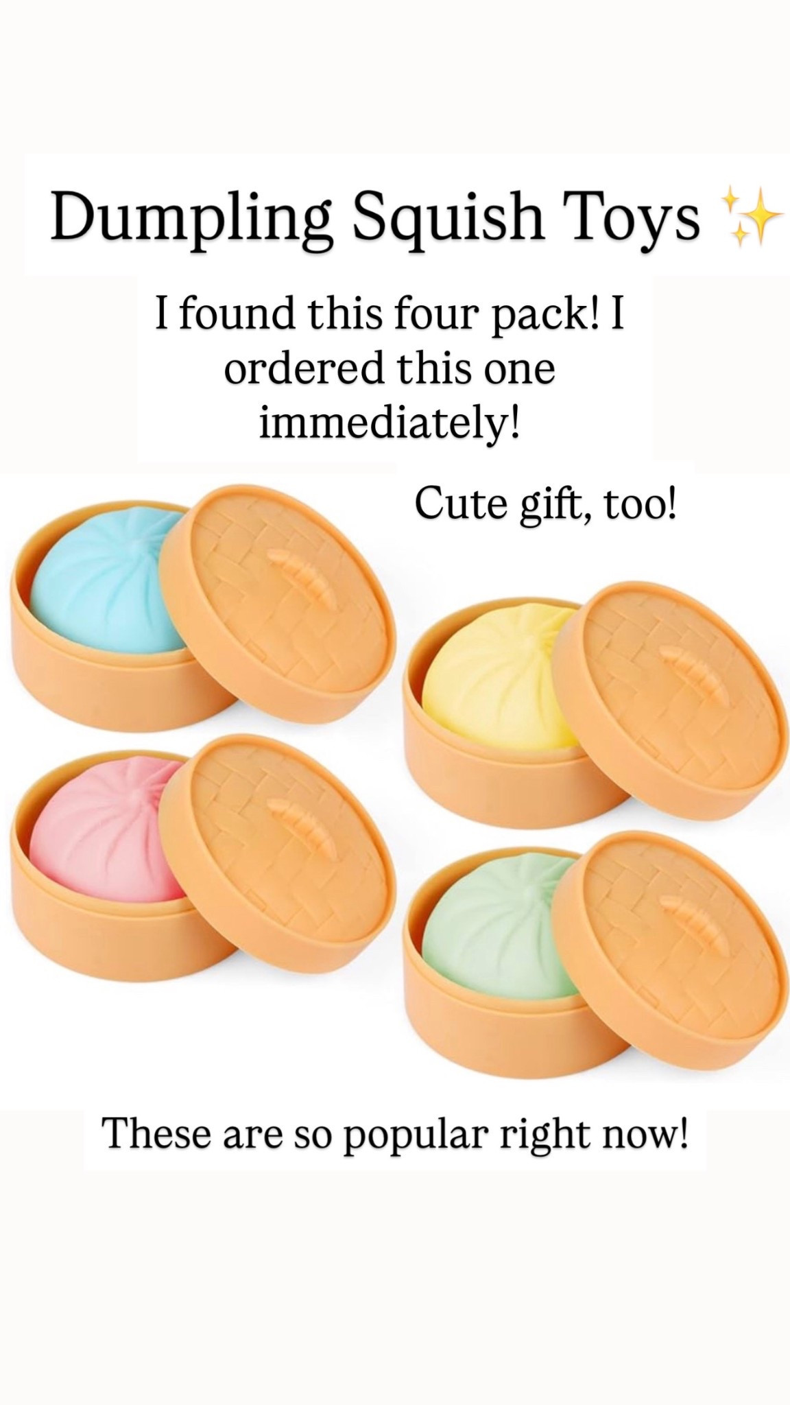 Dumpling squish toys for kids ✨✨✨✨

#LTKKids