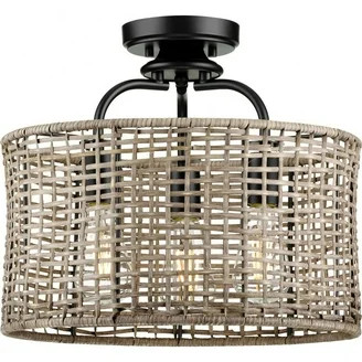 Capital Lighting - Eden - 3 Light Semi-Flush Mount In Bohemian Style-8.5 Inches - Walmart.com | Walmart (US)