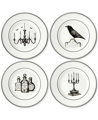 Vintage Halloween Dessert Plates, Set of 4 | Macy's Canada