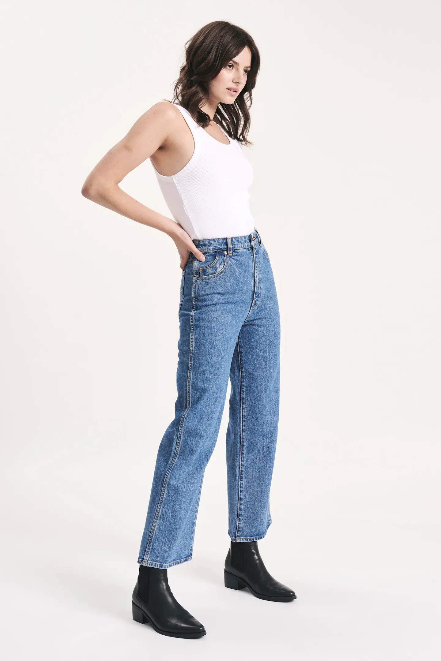 Heidi Jean Ankle - New York Blue | Rolla's Jeans US/CAN