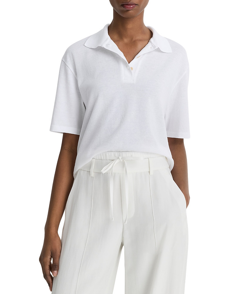 Vince Easy Short Sleeved Polo Tee | Bloomingdale's (US)