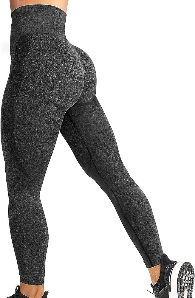 HIGORUN Women Seamless Leggings Smile Contour High Waist Workout Gym Yoga Pants | Amazon (US)