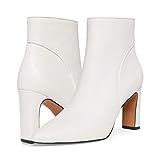 STEVEN by Steve Madden Women's Jenn Fashion Boot, White Leather, 7.5 | Amazon (US)