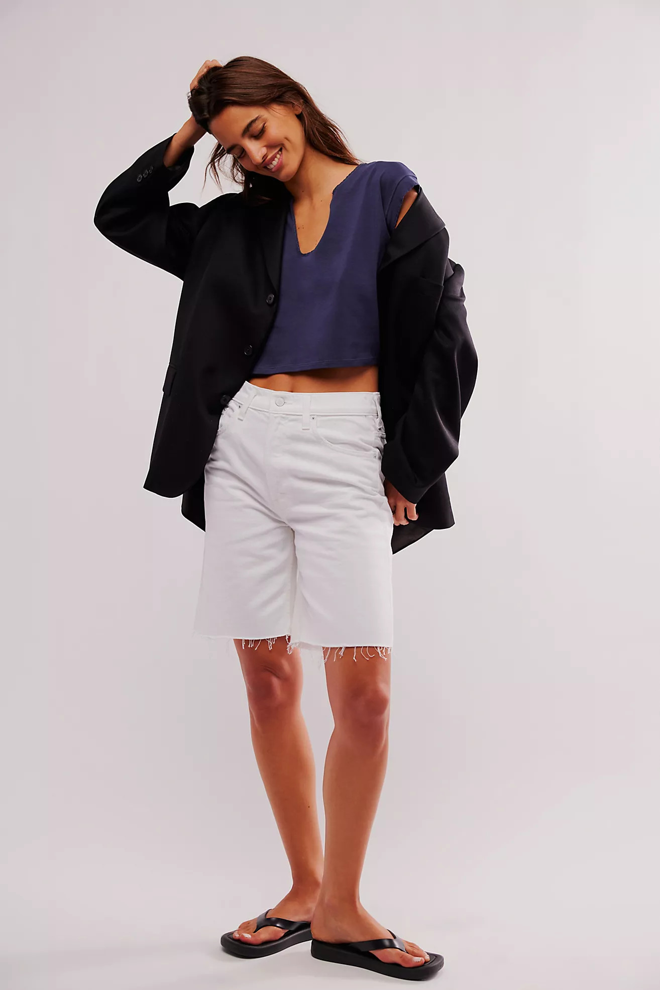 Snacks! By MOTHER The Yummy Bermuda Shorts | Free People (Global - UK&FR Excluded)