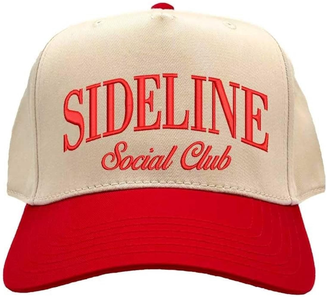 Sideline Social Club Two Tone Baseball Hat Unisex Baseball Cap for Streetwear, Tailgates, Rodeos ... | Amazon (US)