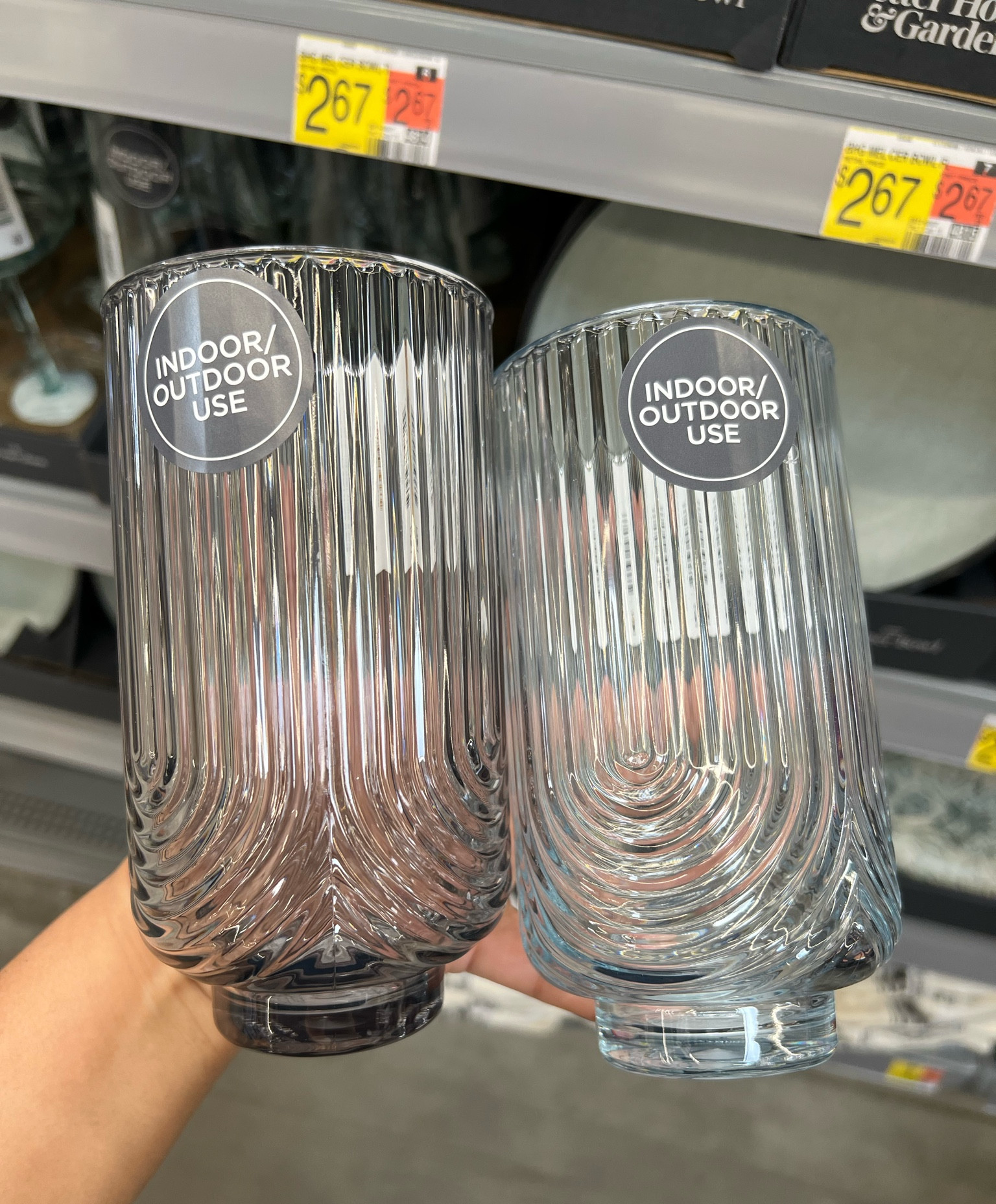 Better Homes & Gardens Plastic 
 21-Ounce Tumbler! 

Left : Smoke Right : Teal 
$2.67 each 
8 pack $19.96 

#walmart #cup #cups #tumblers #walmarthome #reusable #betterhomesandgardens 

#LTKSeasonal #LTKhome