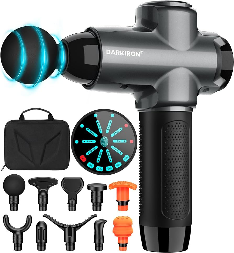 DARKIRON Massage Gun Deep Tissue Muscle Percussion Massager Gun, Electric Back Massagers with 15 ... | Amazon (US)