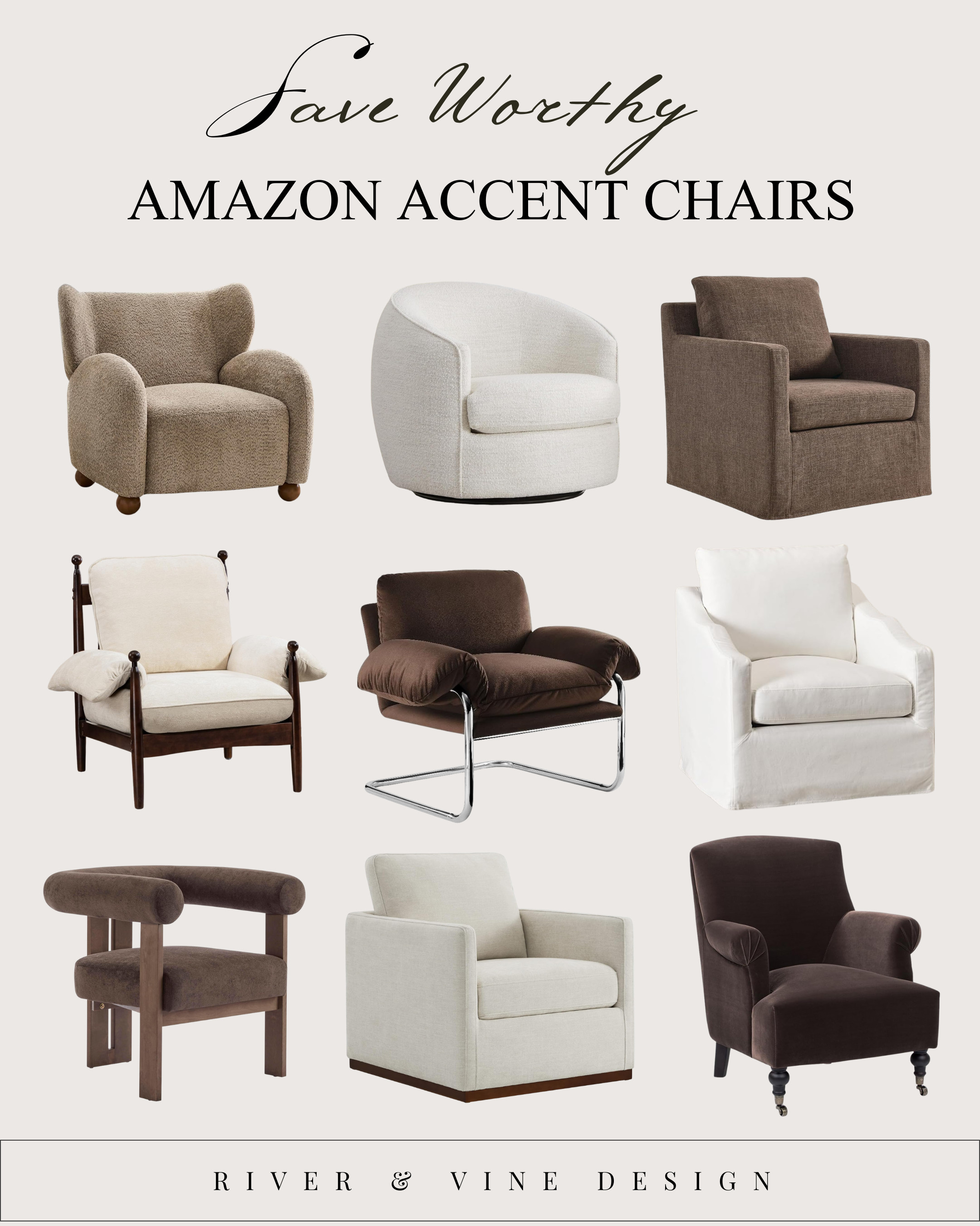 Save-worthy seating 🪑✨
These Amazon accent chairs are proof that you don’t need a designer budget for a high-end look. After styling 2,000+ rooms, these are the styles I always come back to—timeless, comfortable, and easy to mix into any space.

Which one’s your favorite? 👇
Save this for your next living room refresh. 

 #LTKHome