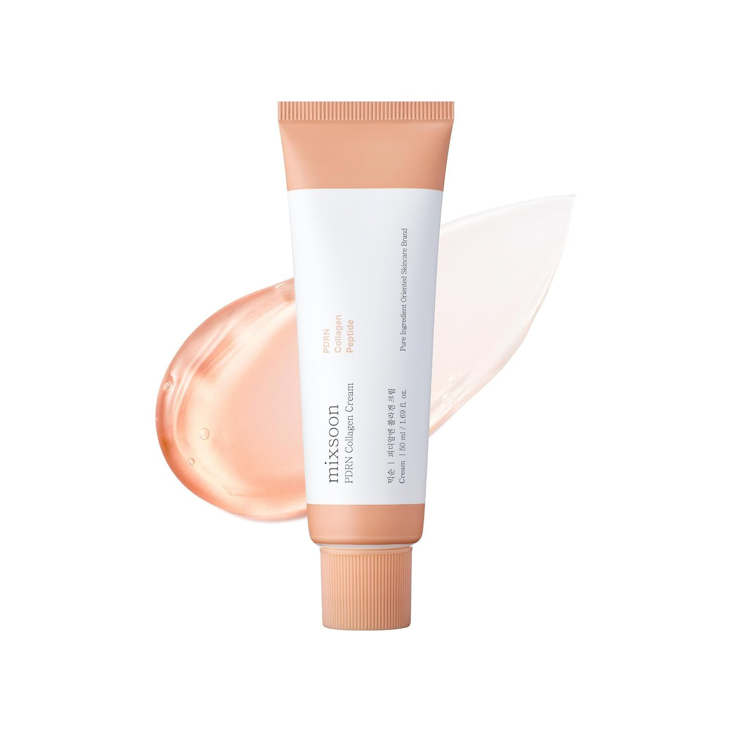 mixsoon PDRN Collagen Cream - Firming, Hydrating and Revitalizing Lightweight Face Gel, Radiance Collagen Peptides, Nourishing Moisturizer for Smooth Skin 50ml / 1.69 fl.oz. Korean Glass Skin Care | Amazon (US)