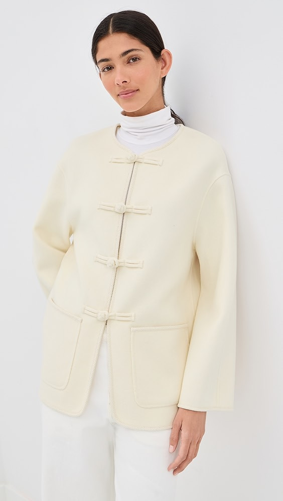 Mandarin Double-Faced Wool Jacket | Shopbop