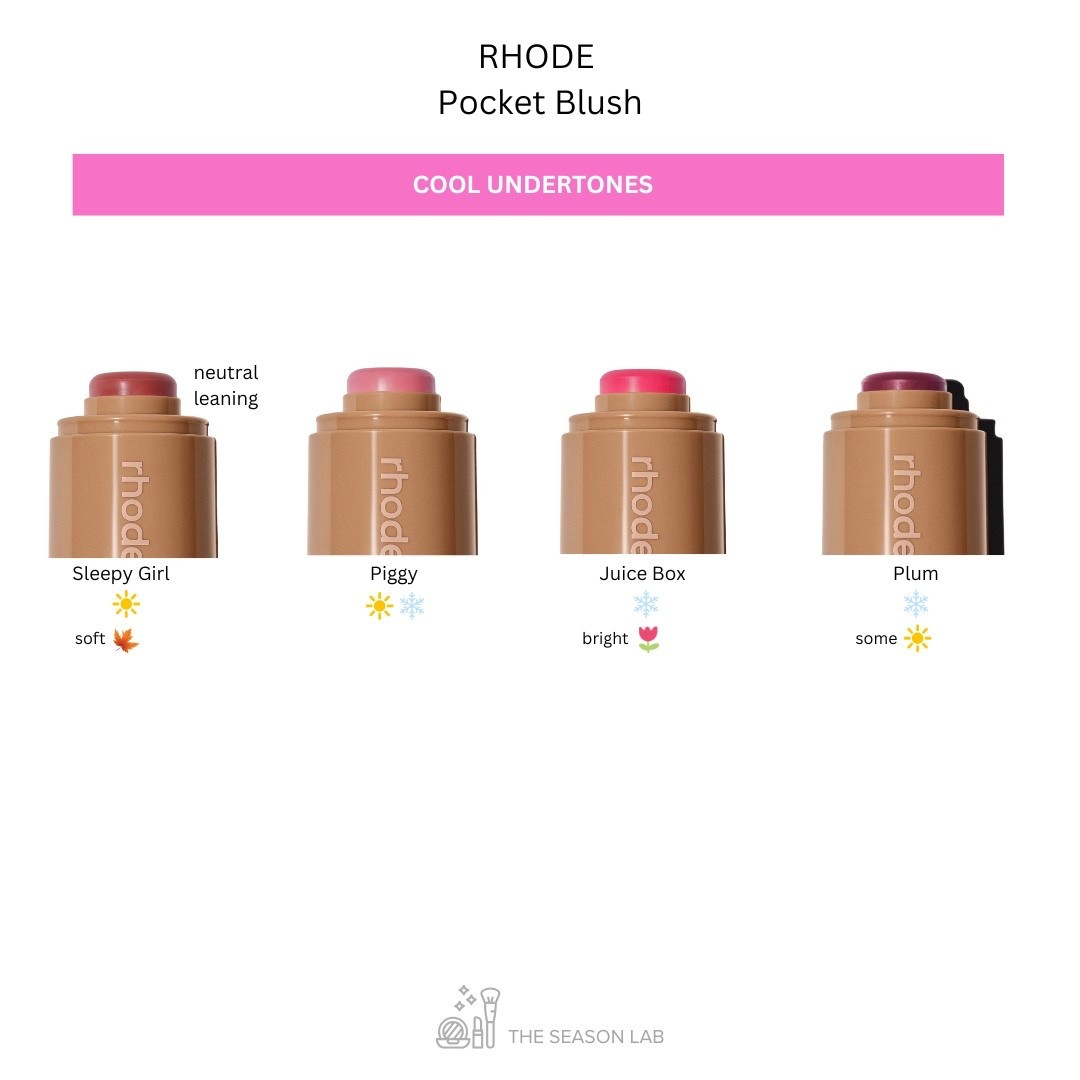 RHODE
Pocket Blush

COOL & neutral COOL undertones for:

cool summers
true summers
light summers
soft summers
soft autumns
cool winters
true winters
dark winters
deep winters
bright winters
bright springs

#LTKStyleTip #LTKBeauty