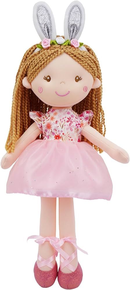 June Garden 16" Enchanted Garden Fairy Doll Brielle - Plush Stuffed Soft Bunny Doll Girl Easter G... | Amazon (US)