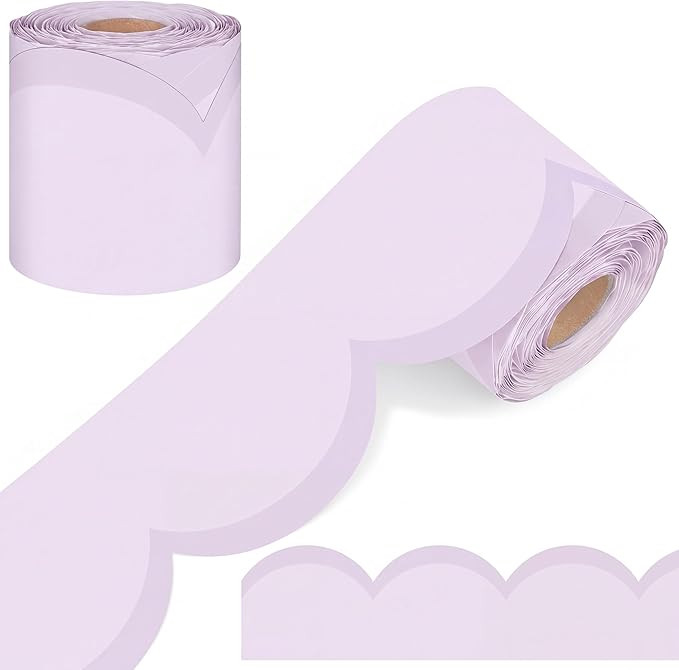 65 Ft Pastel Purple Bulletin Board Borders for Classroom Decor | Amazon (US)