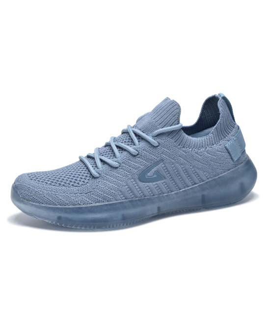 GEERS Women's Sneakers DUSTYL - Dusty Blue Textured-Mesh Sock Sneaker - Women | Zulily