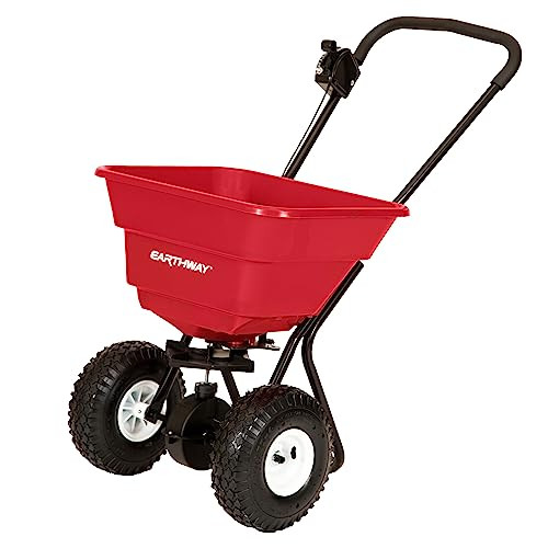 EarthWay 2050P 80lb Broadcast Spreader, Lawn Aerator, Fertilizer Spreader, 80lb Capacity, Pre-Assembled, with Rustproof Poly Hopper and Adjustable Drop Rate for Lawn Care & Seed Spreading | Amazon (US)