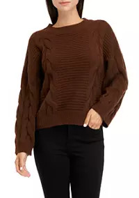 Wonderly Women's Chunky Ribbed Cable Knit Sweater | Belk