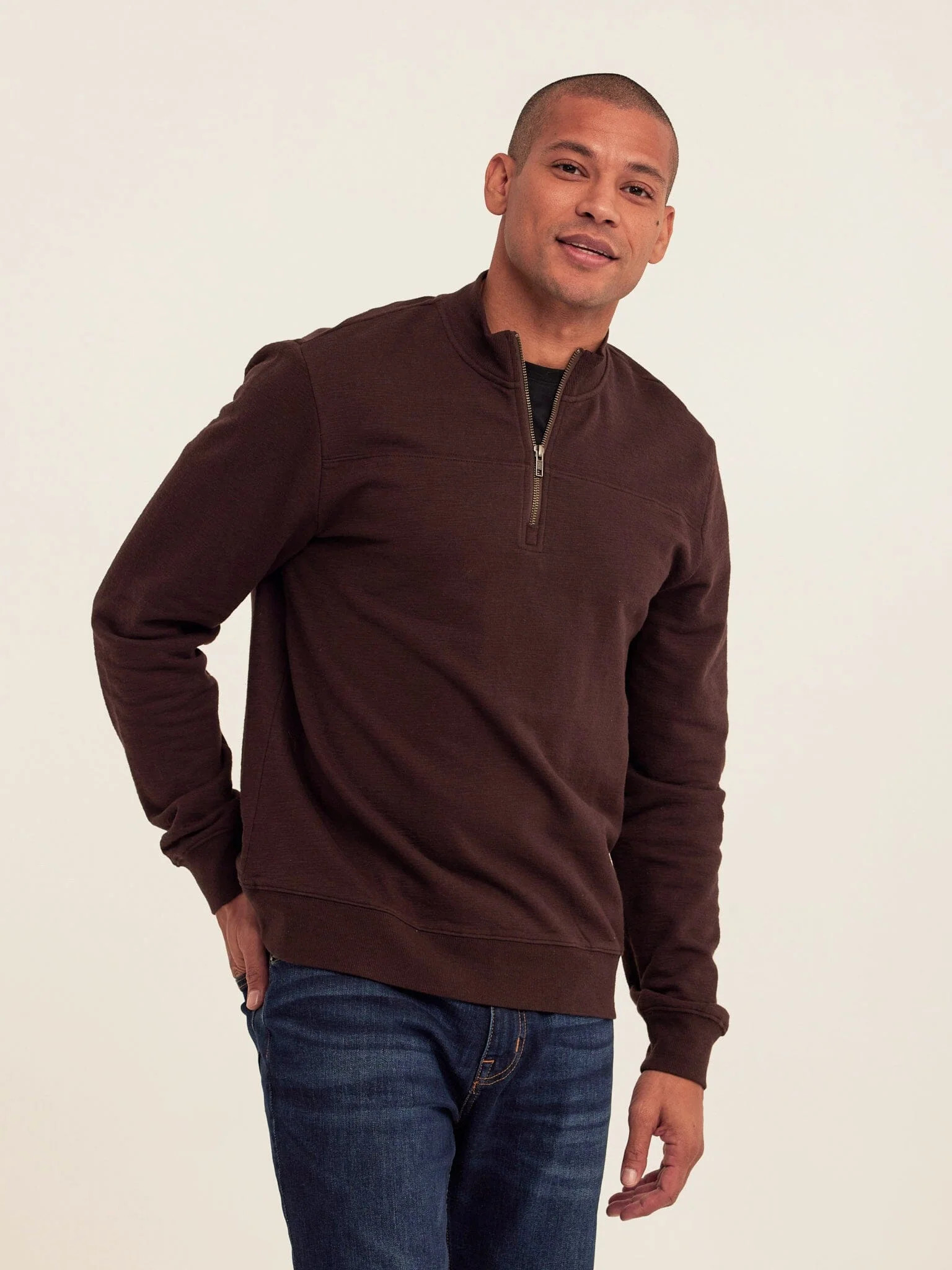 Threads 4 Thought Christian Comfort Slub Terry Half Zip Pullover | Threads 4 Thought