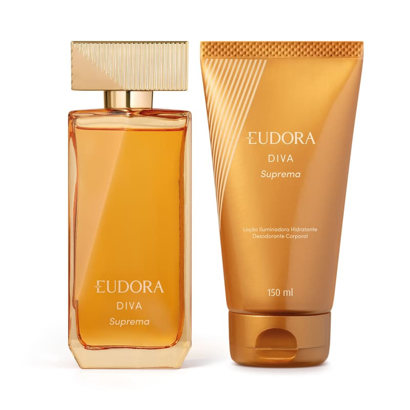 Combo Diva Suprema: Desodorante Colônia 100ml + Loção Iluminadora Hidratante 150ml | Eudora | Eudora (BR)