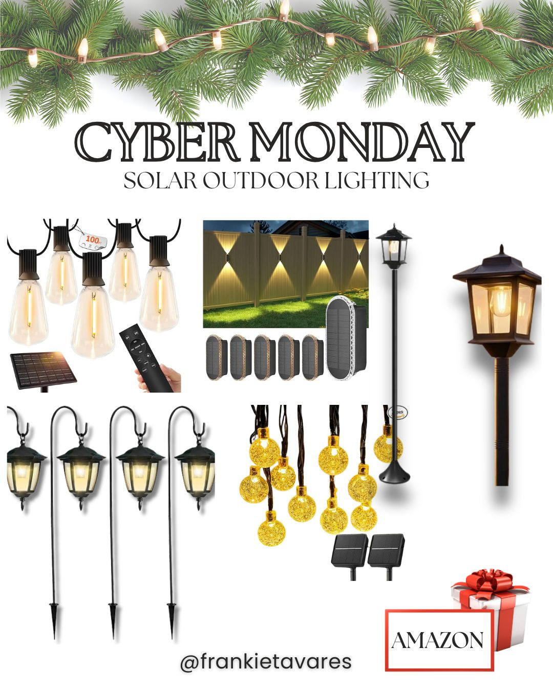  

Amazon Cyber Monday-Light up your nights, not your electric bill. Cyber Monday solar deals on Amazon are shining bright!!! 💫 Perfect for outdoor parties, patios, and all your holiday hosting.
#amazoncybermonday#frankietavares

 

#LTKHoliday #LTKHome #LTKCyberWeek
