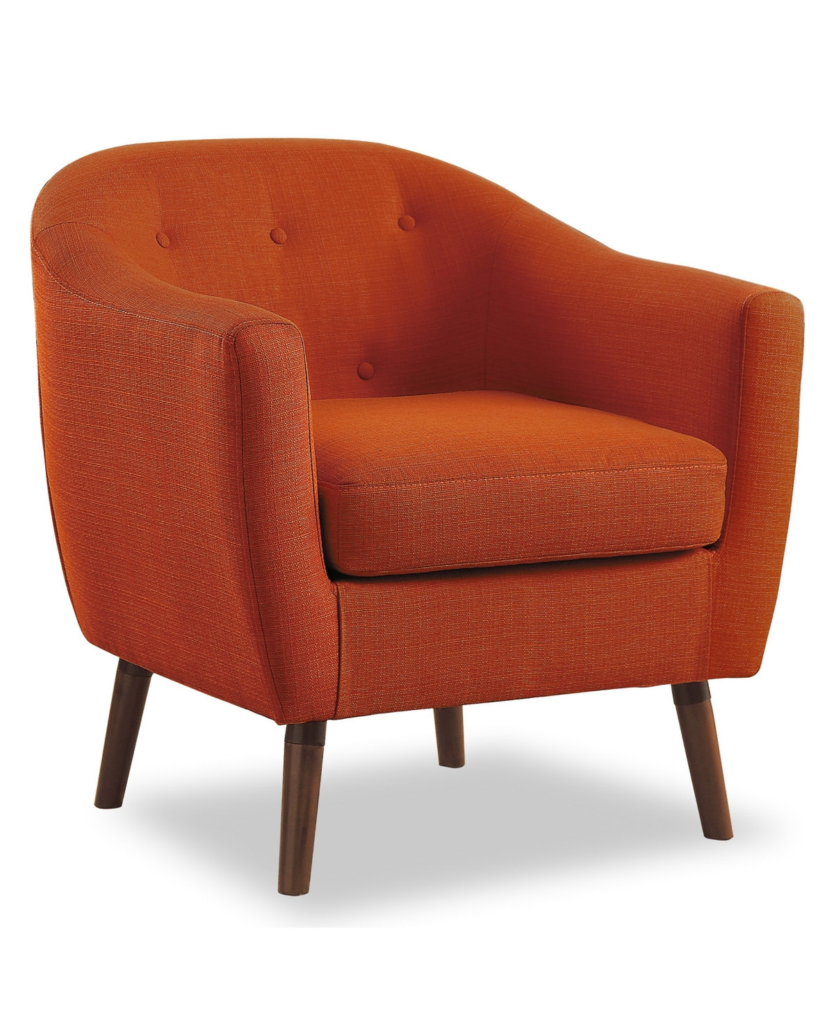 Flett Accent Chair - Orange | Macy's
