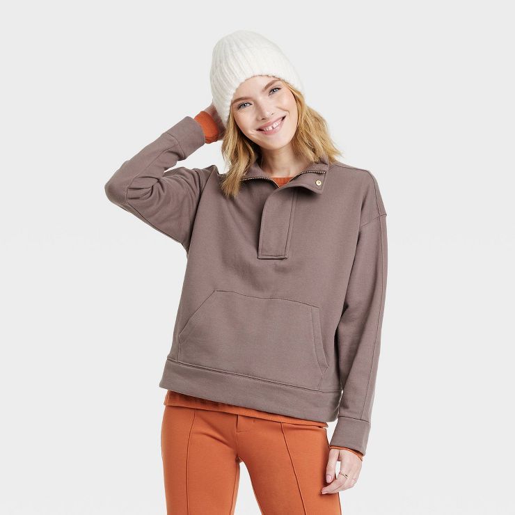 Women's Quarter Zip Sweatshirt - A New Day™ | Target