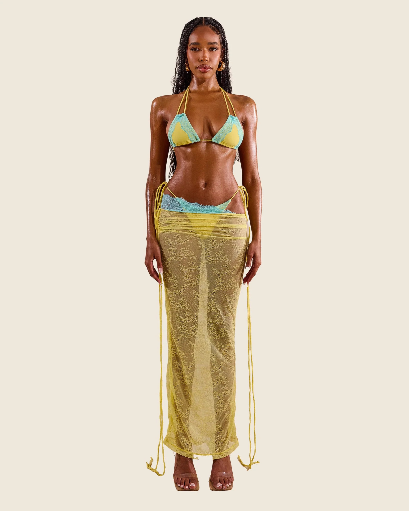 The Ray Maxi Cover Up in Yellow | Mars The Label