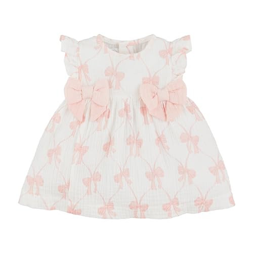 Mud Pie Baby Bow Printed Baby Dress; 6-9 Months | Amazon (US)