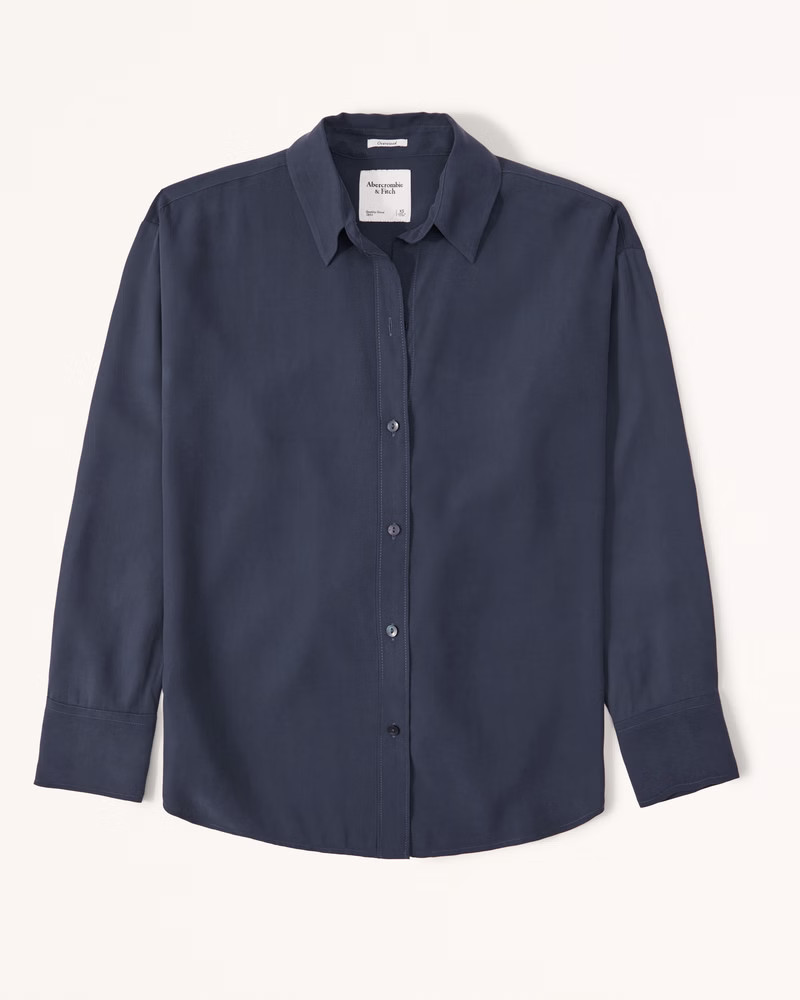 Oversized Drapey Shirt | Abercrombie & Fitch (US)