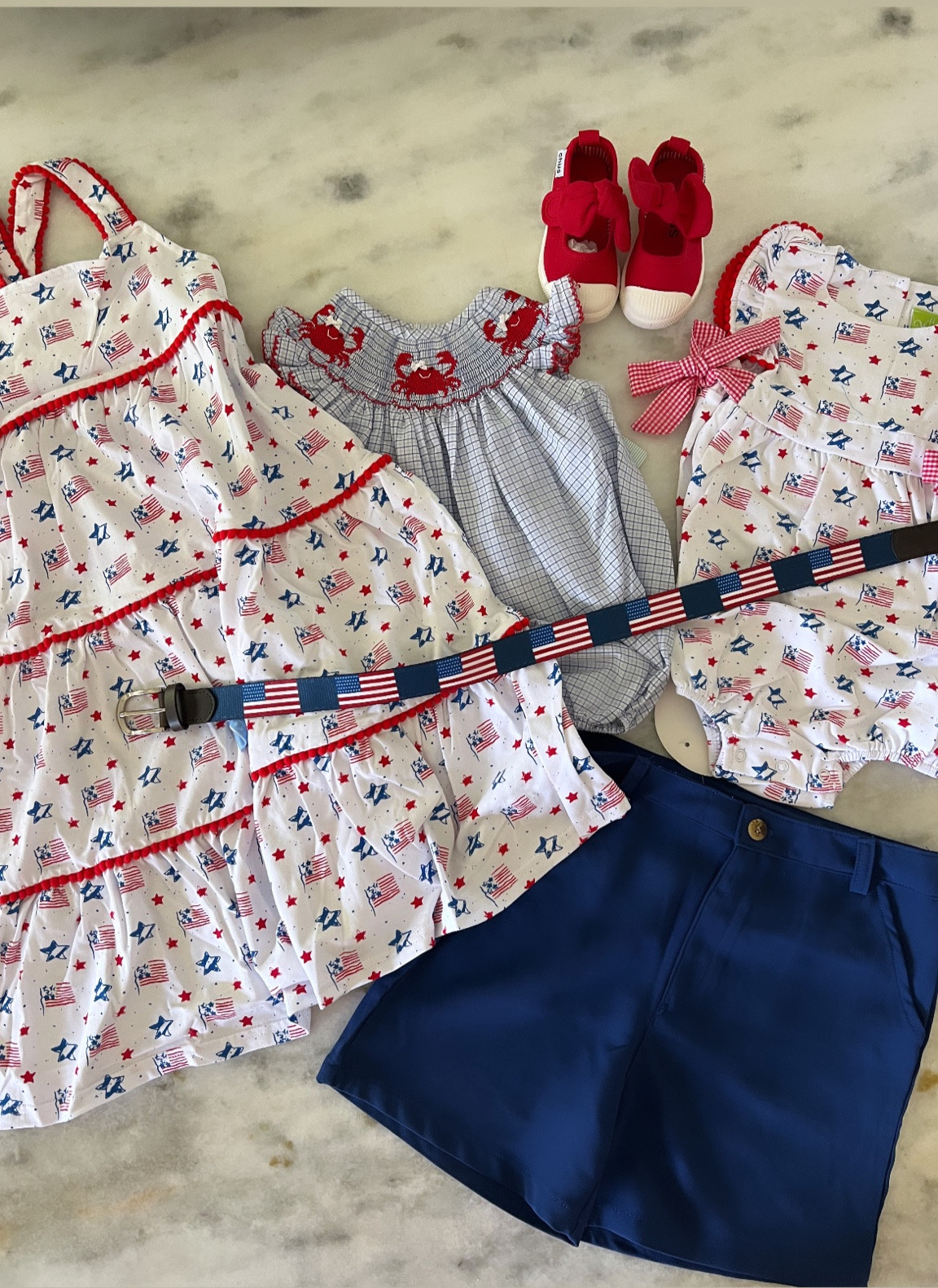 The cutest 🇺🇸 collection from @classicwhimsey 😍 Use code- Farmstars20 for 20% off until 6/30!
#july4th #patriotic 

#LTKKids #LTKSaleAlert #LTKBaby