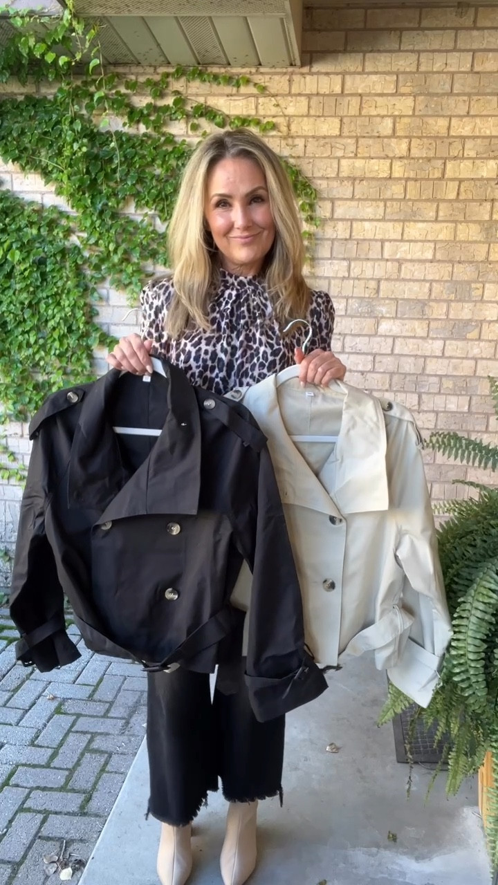 Have you noticed that trench coats are cropped now? I am here for it! I am wearing size M in both of these. These two colors will go with anything that you wear this season!

#FallFashion #FallOutfitIdeas #Trenchcoat #WomenOver50

#LTKSeasonal #LTKStyleTip #LTKOver40