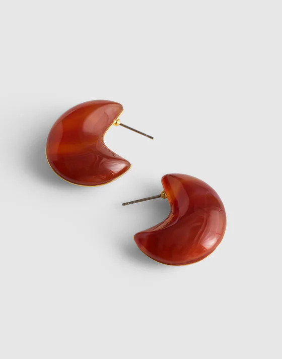 Semiprecious Chunky Hoop Earrings | Madewell