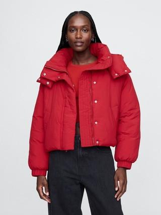 Cropped Duvet Wrap Puffer Jacket | Gap (CA)