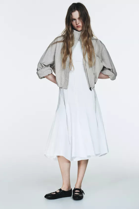 HALTER NECK MIDI DRESS WITH GODET HEM | Zara UK