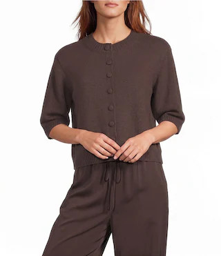 Antonio Melani Cate Button Front Short Sleeve Cardigan -  XS | Dillard's