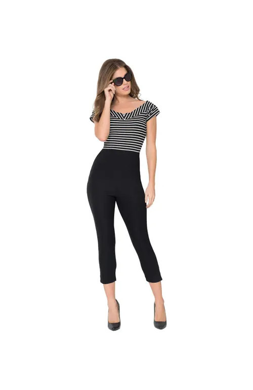 Unique Vintage Rachelle Capri Pants in Black at Nordstrom, Size X-Small | Nordstrom