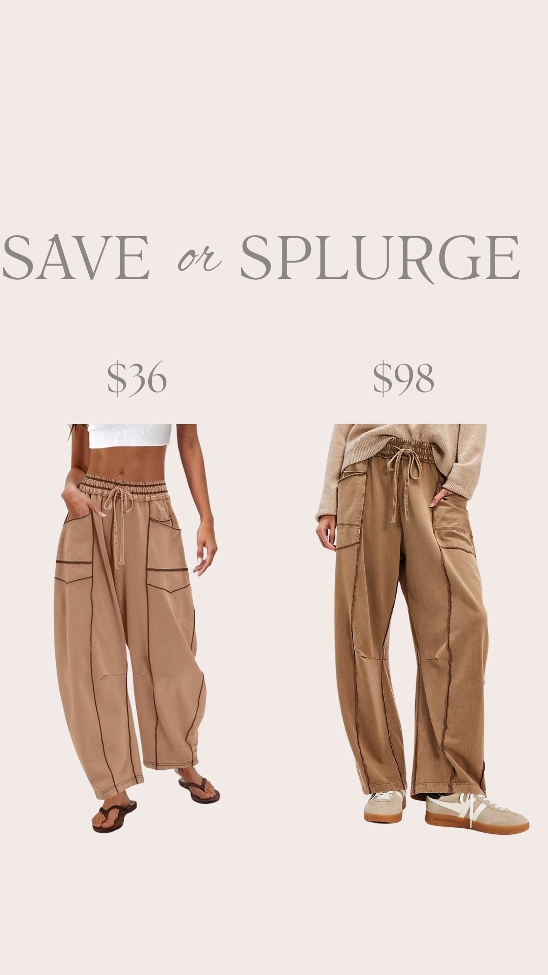 Save vs splurge free people inspired 

#LTKSeasonal #LTKootd #LTKTravel