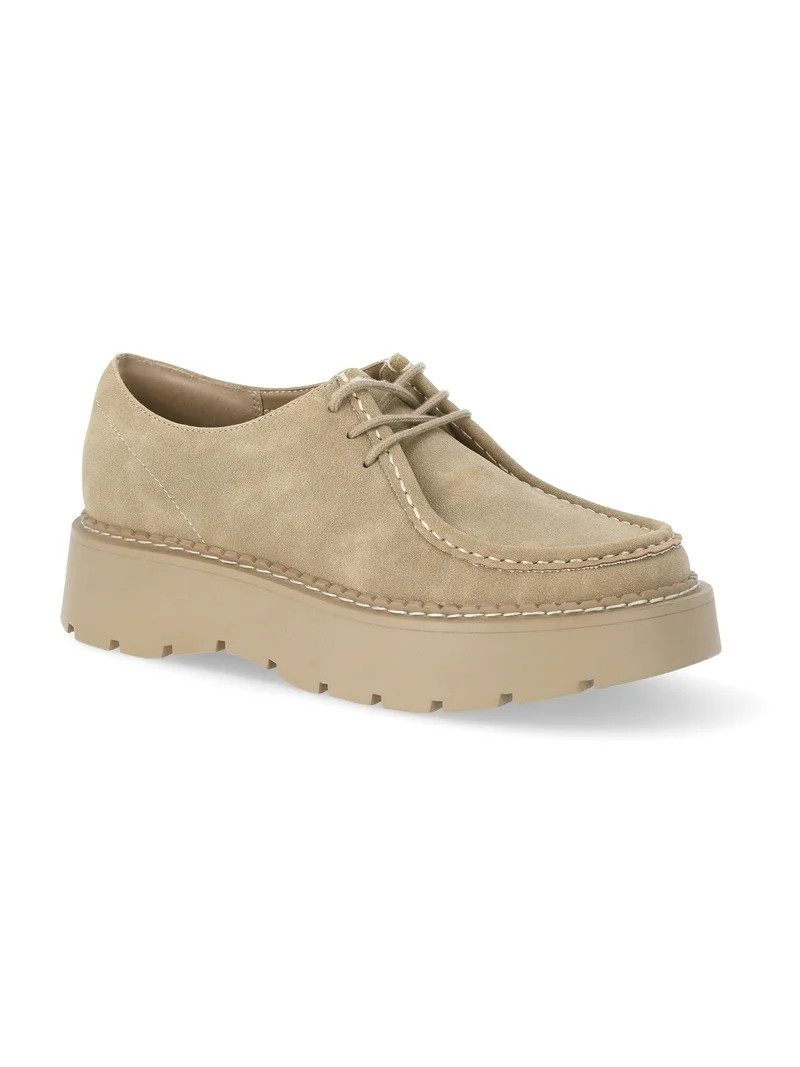 No Boundaries Women's Moc Toe Lace Up Shoes | Walmart (US)