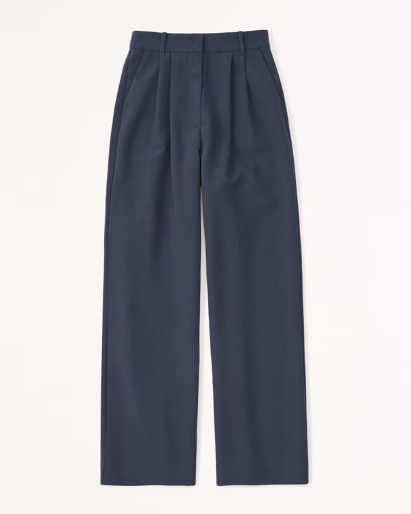 A&F Sloane Tailored Wide Leg Pant | Abercrombie & Fitch (US)