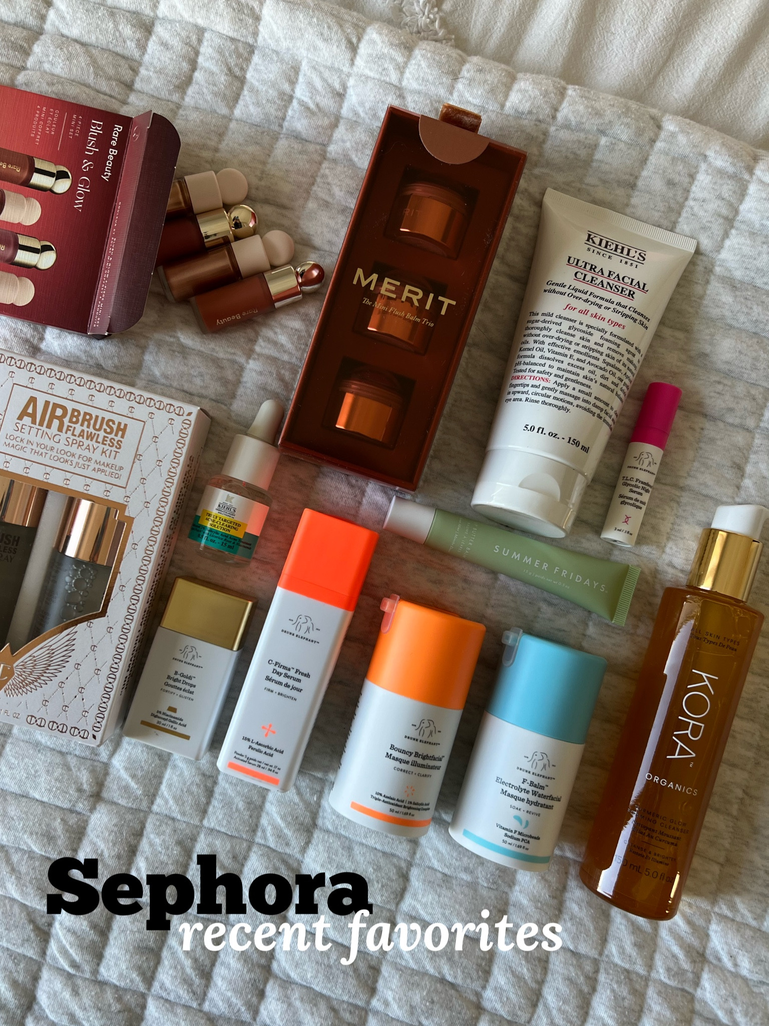 Recent Sephora favorites I picked up during the sale. Some of them are restocks of products I’ve been using and some are to try something new! 

These gift sets are really great for the holidays too: 
Merit cream blush gift set 
rare beauty mini blush and glow set 
Charlotte tilbury mini airbrush setting spray set 

#LTKHolidaySale #LTKbeauty
