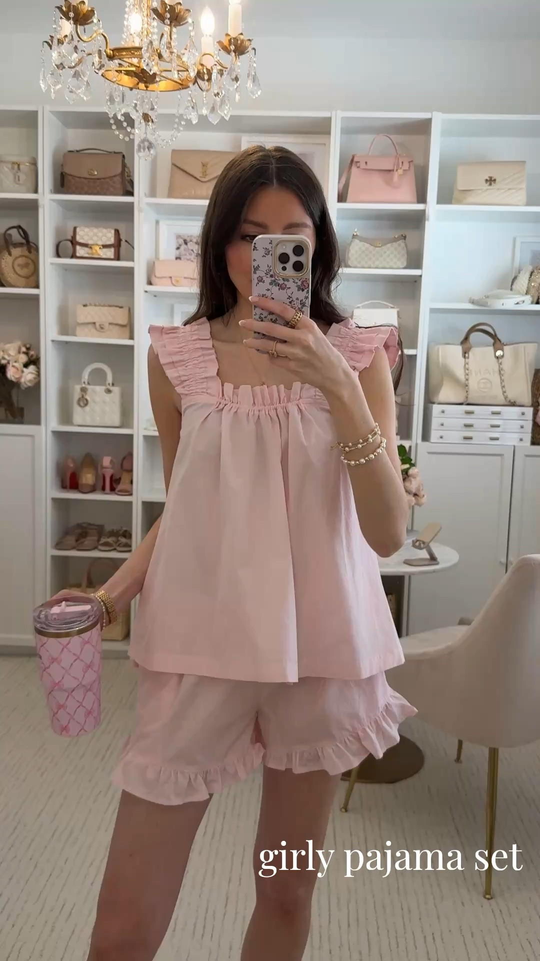 Girly pajama set 🤍 100% cotton and true to size!! 
@Piyama 

#LTKootd #LTKmorningroutine #LTKSeasonal