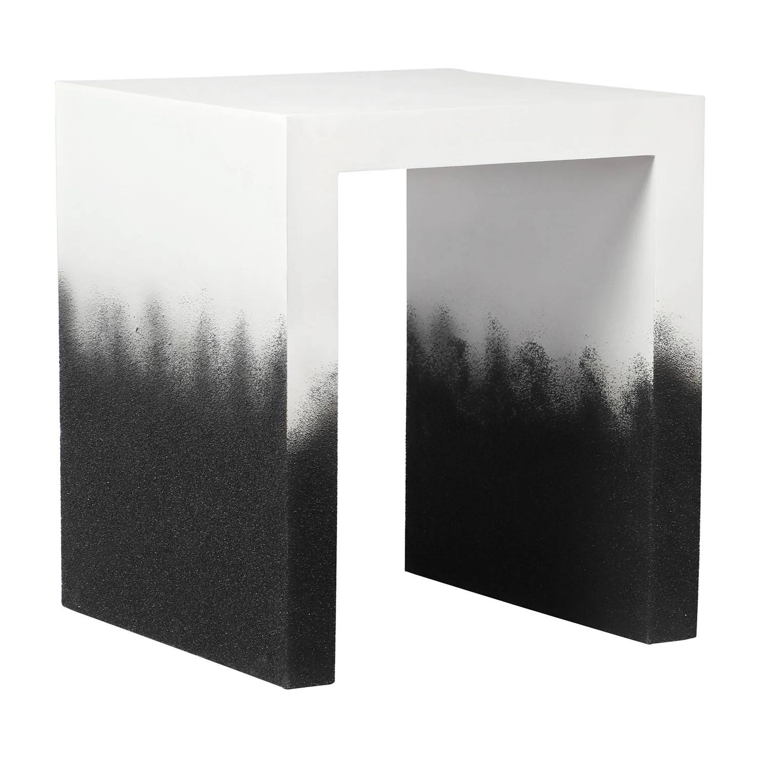 TOV Furniture Matra Black & White End Table | Paynes Gray Inc