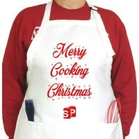 Merry Cooking Christmas Apron Holiday Kitchen Gift | Etsy (US)